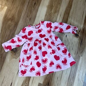Old Navy Pink and Red Heart Kids Dress